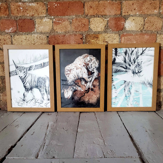 The Lamb of God -original charcoal triptych by Anna Joy Boyd